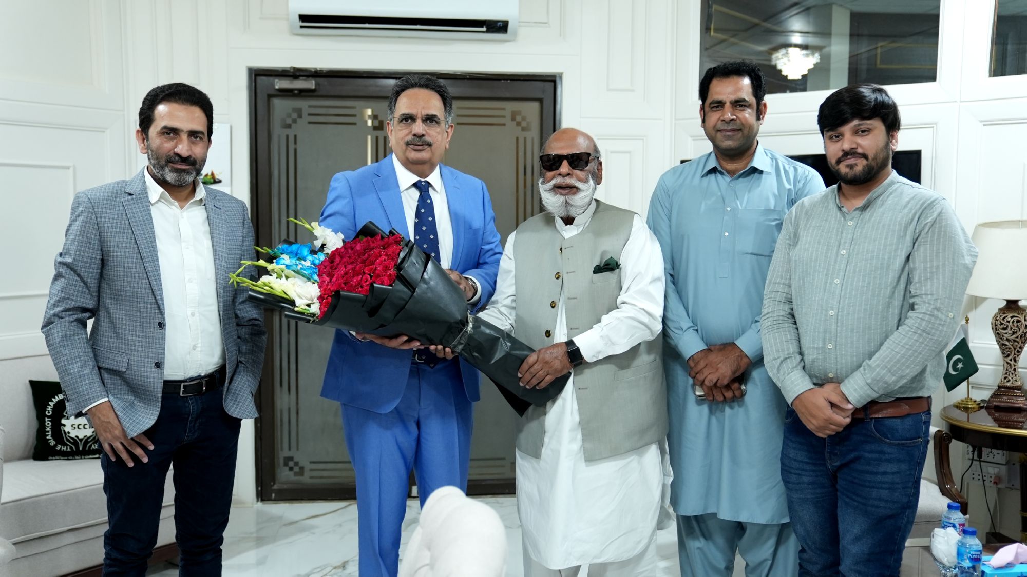 CEO ApneLinks meeting with President Sialkot Chamber of Commerece